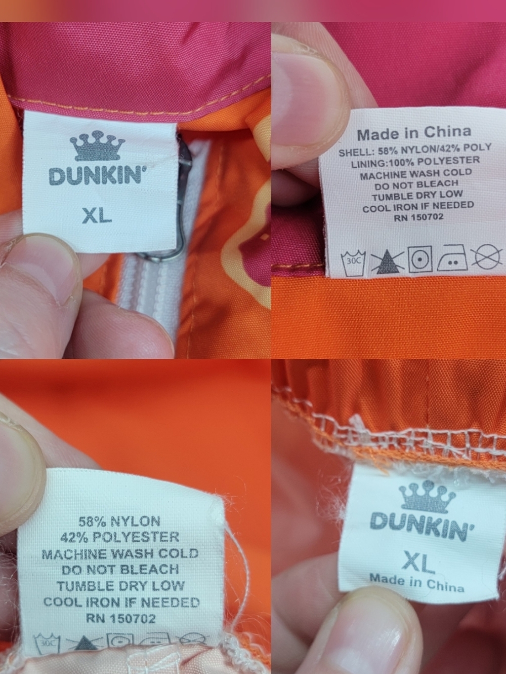 Dunkin Donuts x Boston DunKings 2024 Superbowl Tracksuit Set Size XL - Picture 13 of 14